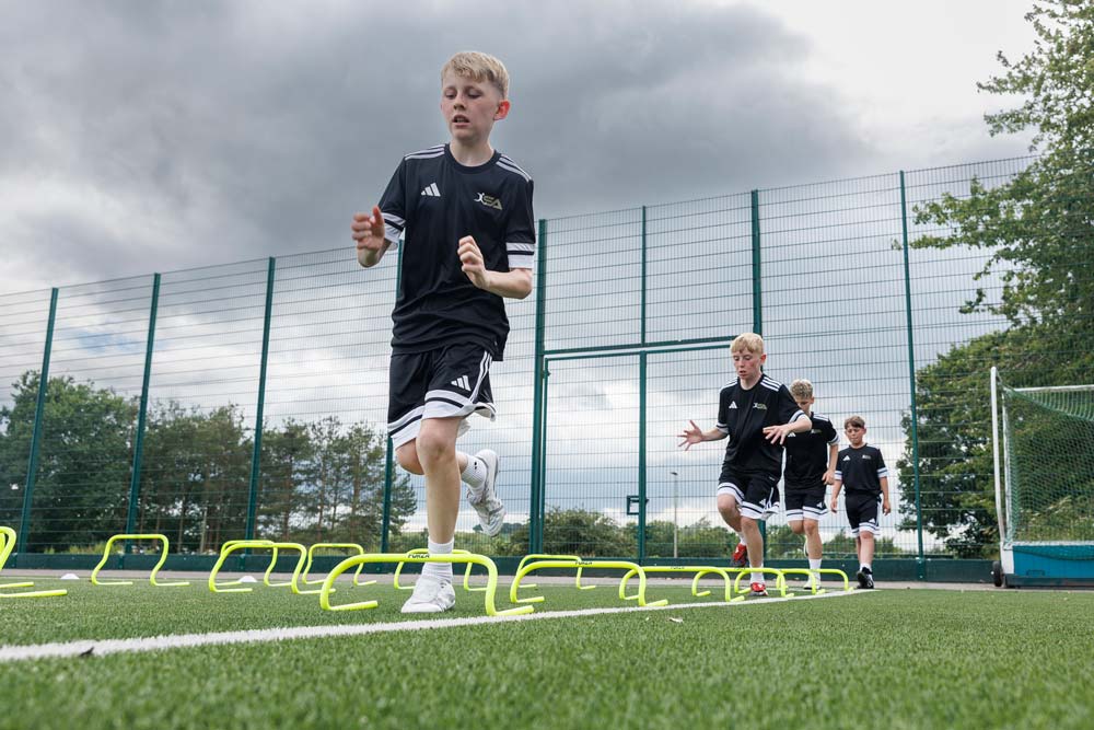 Young boys training at The Meadows Sports Centre